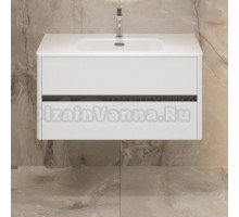 Тумба под раковину без столешницы 1MarKa Mona 100 подвесная, белая