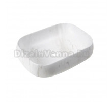 Накладная раковина Ceruttispa CR0086 MMW1 57 матовый белый мрамор, прямоугольная