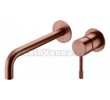 Смеситель для раковины Boheme Uno 465-BRB С ВНУТРЕННЕЙ ЧАСТЬЮ brushed bronze