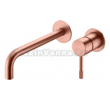 Смеситель для раковины Boheme Uno 465-CB С ВНУТРЕННЕЙ ЧАСТЬЮ copper brushed