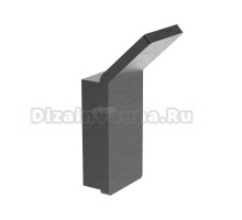 Крючок Wonzon & Woghand Lotte WW-8315A-BGM темный графит, на шурупах