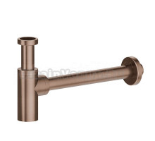 Сифон для раковины Newform X-Steel 316 244X.59.067 32 мм, бутылочный, copper bronze, нержавеющий сталь