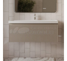 Тумба с раковиной MebelVann Pulse 100 подвесная, капучино, 1 ящик