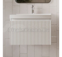 Тумба с раковиной MebelVann Pulse 60 подвесная, белая, 1 ящик