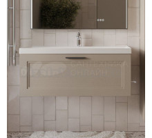Тумба с раковиной MebelVann Arcadia 100 подвесная, бежевая, 1 ящик