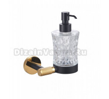 Дозатор для жидкого мыла Wonzon & Woghand Majestic WW-9224 настенный, черный, золото