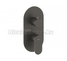 Встраиваемый смеситель для душа и ванны Ravak Eleganta EL 068.20GB.O3 С ВНУТРЕННЕЙ ЧАСТЬЮ, брашированный графит