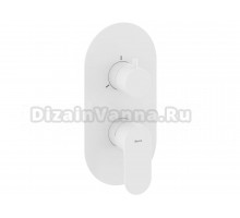 Встраиваемый смеситель для душа и ванны Ravak Eleganta EL 068.10WV.O3 белый вельвет