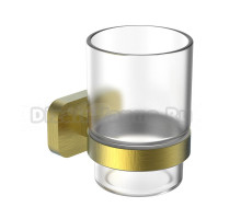 Стакан для ванной Wonzon & Woghand Graffity WW-9321-BG настенный, золото, стеклянный
