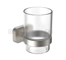 Стакан для ванной Wonzon & Woghand Graffity WW-9321-BN настенный, никель, стеклянный