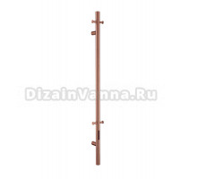 Полотенцесушитель электрический Boheme Uno 726-CB 150x10 см, скрытое подключение, брашированная медь, I-образный