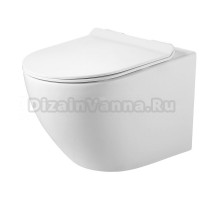 Комплект Agger ATI09150+APB144 Унитаз подвесной безободковый, с микролифтом + Система инсталляции + Кнопка смыва черная