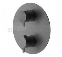 Термостатический смеситель встраиваемый Newform X-Steel 316 69663EX.59.064 С ВНУТРЕННЕЙ ЧАСТЬЮ, на 4 потребителя, gun metal