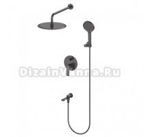 Душевой комплект Wonzon & Woghand Brilliant WW-88939079-MB С ВНУТРЕННЕЙ ЧАСТЬЮ, черный матовый