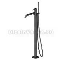 Напольный смеситель для ванны с душем Newform X-Steel 316 69684EX.59.064 С ВНУТРЕННЕЙ ЧАСТЬЮ, gun metal