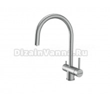 Смеситель для кухни KUCHENSTERN Drim-F 402SS40 c подключением фильтра, нержавеющая сталь