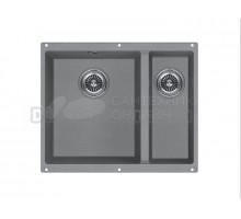 Кухонная мойка KUCHENSTERN UNDER 60-2 титан 102TN10