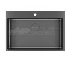 Кухонная мойка KUCHENSTERN WERK 80 вороненая сталь 508GM50