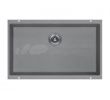 Кухонная мойка KUCHENSTERN UNDER 80 титан 103TN10