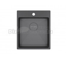 Кухонная мойка KUCHENSTERN WERK 45 вороненая сталь 505GM50