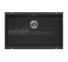 Кухонная мойка KUCHENSTERN UNDER 80 черный 103BL10