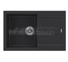 Кухонная мойка KUCHENSTERN PLAT 50 черный 206BL20