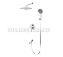 Душевой комплект Wonzon & Woghand Stick WW-88939017-BN С ВНУТРЕННЕЙ ЧАСТЬЮ, брашированный никель