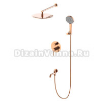 Душевой комплект Wonzon & Woghand Tor WW-88939073-RG С ВНУТРЕННЕЙ ЧАСТЬЮ, розовое золото