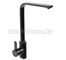 Смеситель для кухни 35к MIXLINE ML-GS14 (308) черный, высокий излив