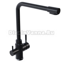 Смеситель для кухни 35к MIXLINE ML-GS13 (343) антрацит с выходом для питьевого фильтра