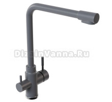 Смеситель для кухни 35к MIXLINE ML-GS13 (342) графит с выходом для питьевого фильтра