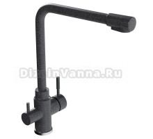 Смеситель для кухни 35к MIXLINE ML-GS13 (309) темно-серый с выходом для питьевого фильтра