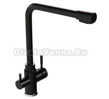 Смеситель для кухни 35к MIXLINE ML-GS13 (308) черный с выходом для питьевого фильтра