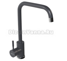 Смеситель для кухни 35к MIXLINE ML-GS12 (342) графит, высокий излив