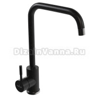 Смеситель для кухни 35к MIXLINE ML-GS12 (308) черный, высокий излив