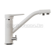 Смеситель для кухни 40к MIXLINE ML-GS05 (341) ультра белый с выходом для питьевого фильтра