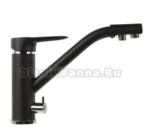 Смеситель для кухни 40к MIXLINE ML-GS05 (308) черный с выходом для питьевого фильтра