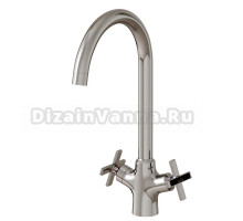 Смеситель для кухни 1/2 керамический MIXLINE ML37-032 "Cross" высокий излив