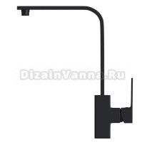 Смеситель для кухни 35k MIXLINE ML34-032 "Solo Black" высокий излив, боковая ручка ручка ЧЕРНЫЙ