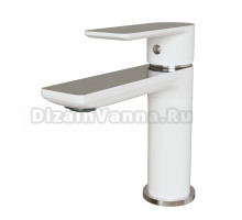 Смеситель для раковины 35k MIXLINE ML33-04 "City White" БЕЛЫЙ/ХРОМ