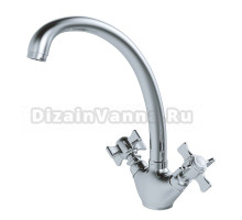 Смеситель для кухни 1/2 керамический MIXLINE ML30-031 "Classic" низкий излив