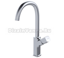 Смеситель для кухни 25k MIXLINE ML27-032 "Primo" высокий излив боковая ручка ручка