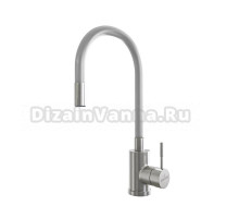 Смеситель для кухни 35k MIXLINE MLSS-0325 СЕРЫЙ гибкий силиконовый излив