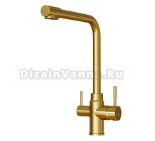 Смеситель для кухни 35k MIXLINE MLSS-0320G подкл.к фильтру, ЗОЛОТО