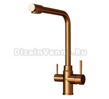 Смеситель для кухни 35k MIXLINE MLSS-0320BR подкл.к фильтру, БРОНЗА