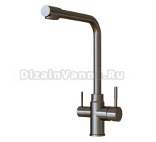 Смеситель для кухни 35k MIXLINE MLSS-0320BL подкл.к фильтру, ЧЕРНЫЙ ГРАФИТ