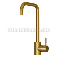 Смеситель для кухни 35k MIXLINE MLSS-0301G трубчатый излив, ЗОЛОТО