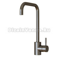 Смеситель для кухни 35k MIXLINE MLSS-0301BL трубчатый излив, ЧЕРНЫЙ ГРАФИТ