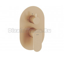 Встраиваемый смеситель для душа и ванны Ravak Eleganta EL 065.60RGB.O2 брашированное розовое золото