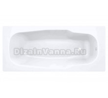 Стальная ванна BLB Atlantica 180x80 см, пристенная, белая, на ножках